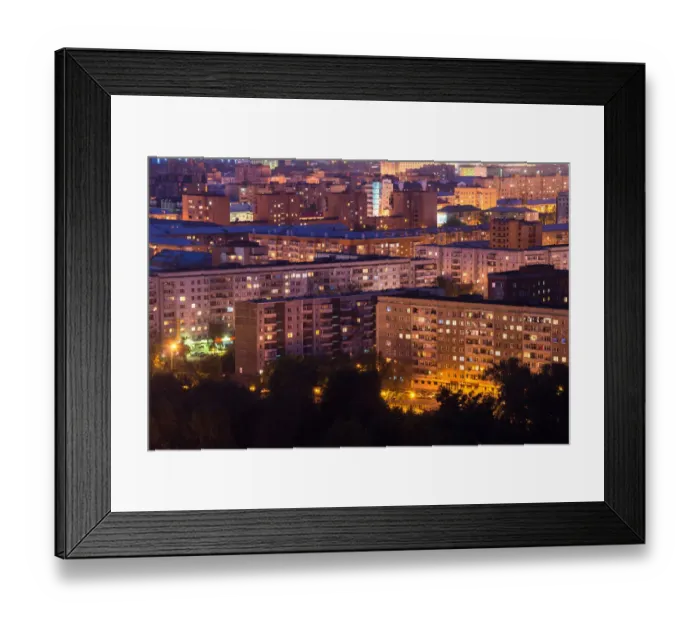 Framed Print : Krasnoyarsk by night Framed Print : Krasnoyarsk by night