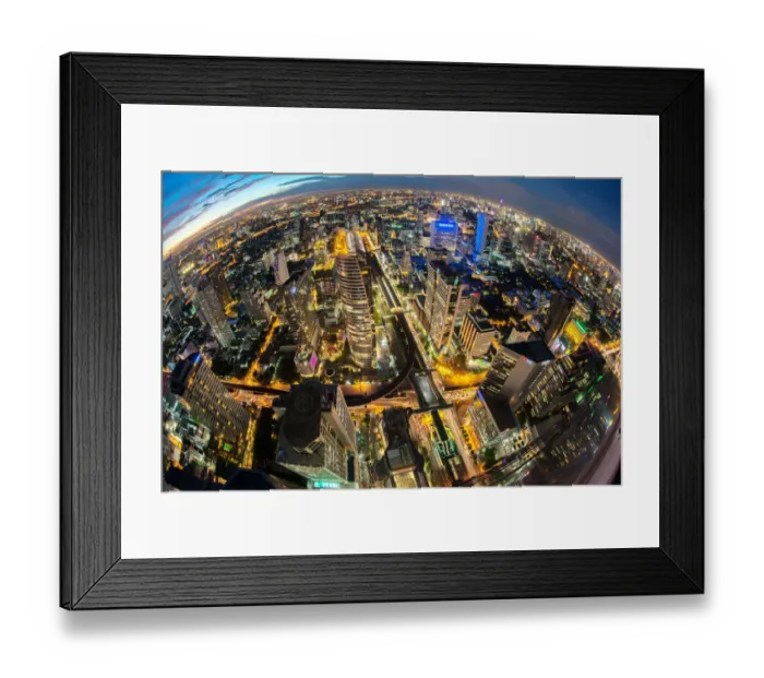 Framed Print : Bangkok fisheye view Framed Print : Bangkok fisheye view