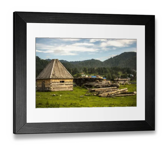 Framed Print : Gers in teletskoye lake, altai Framed Print : Gers in teletskoye lake, altai