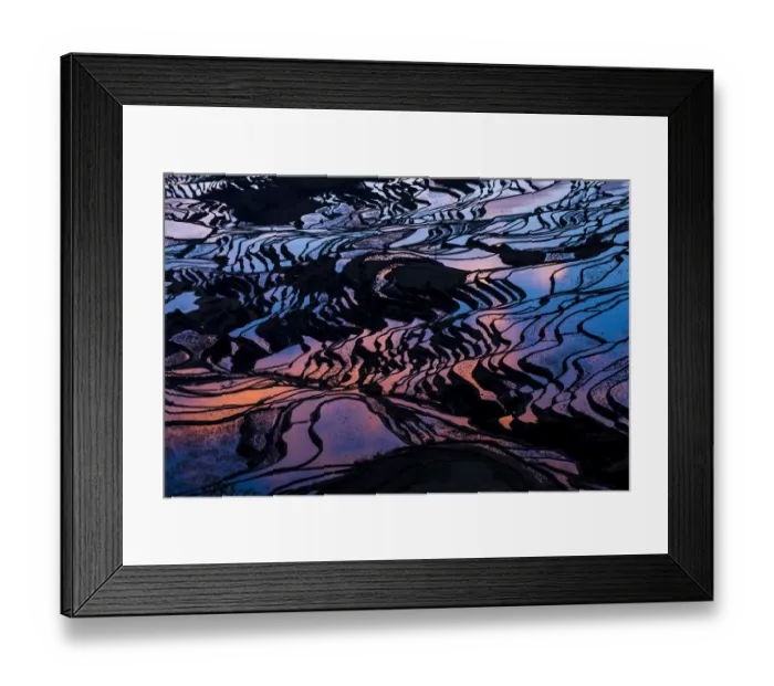 Framed Print : Rice Terraces, Yuanyang, China