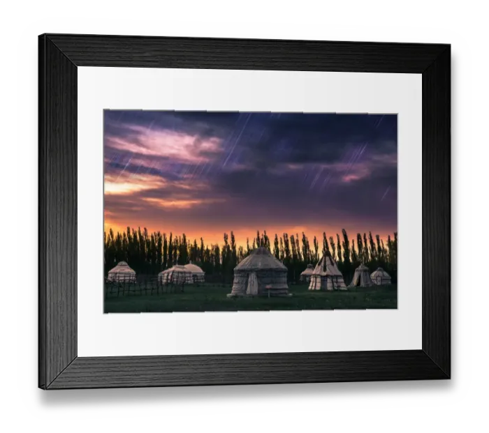 Framed Print : Yurts in Inner Mongolia Framed Print : Yurts in Inner Mongolia