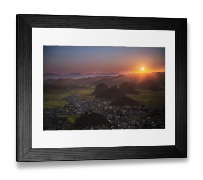 Framed Print : Canola Flower Fields of Louping