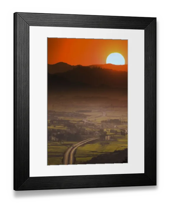 Framed Print : Sunset Luoping Framed Print : Sunset Luoping