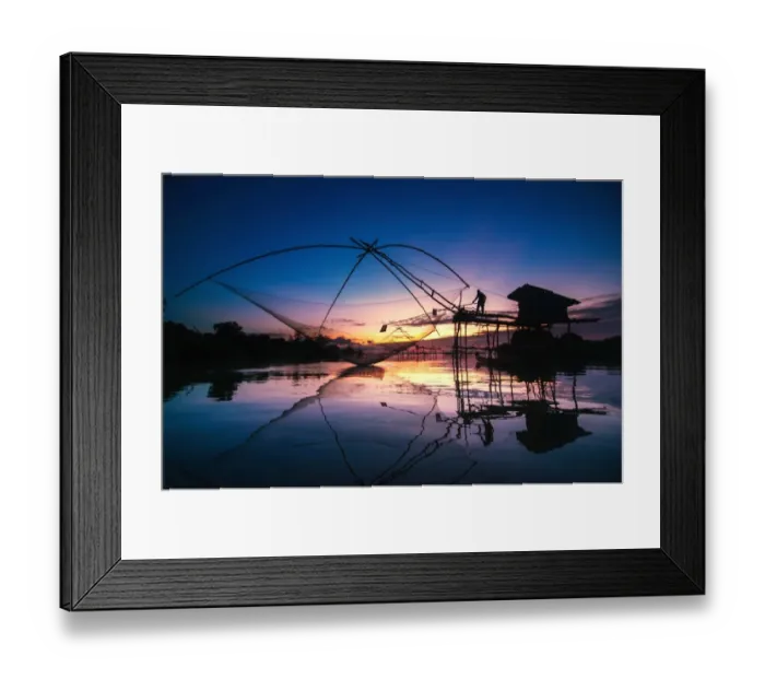 Framed Print : Morning of life in Prakpra, Thailand Framed Print : Morning of life in Prakpra, Thailand