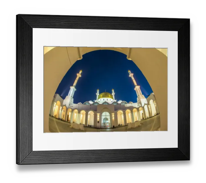 Framed Print : Nur Astana. The beautiful mosque in city of Astana Framed Print : Nur Astana. The beautiful mosque in city of Astana