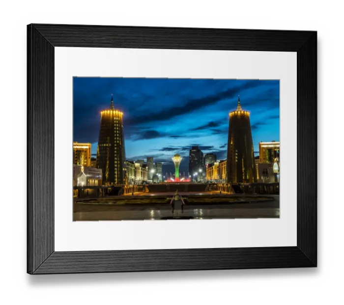 Framed Print : Astana Kazakhstan sightseeing by night Framed Print : Astana Kazakhstan sightseeing by night