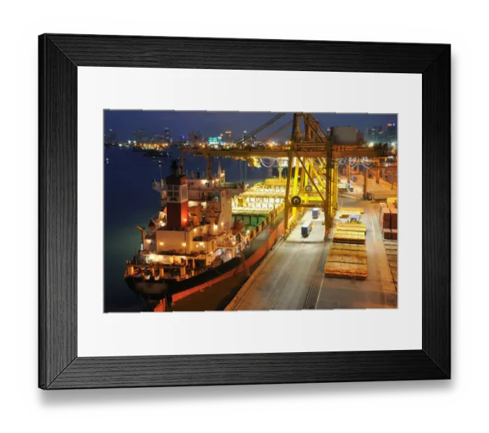 Framed Print : The Port Authority of Thailand