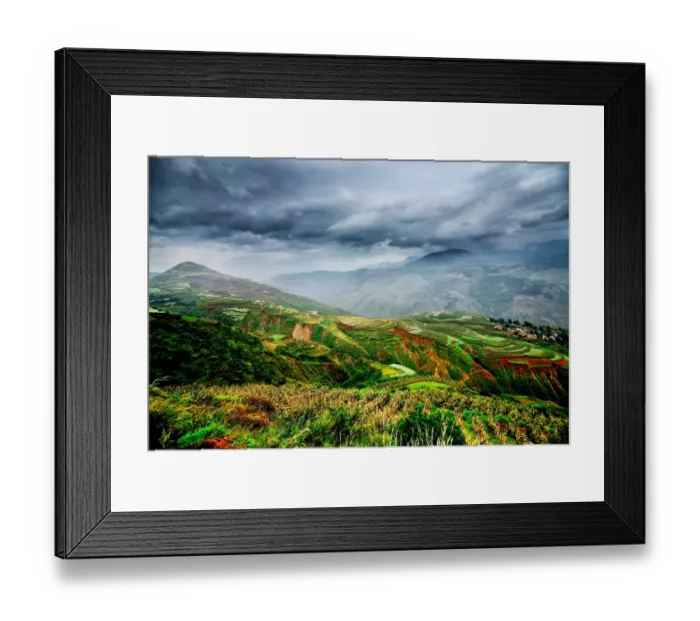 Framed Print : Luoxiagou in Hongtudi Framed Print : Luoxiagou in Hongtudi