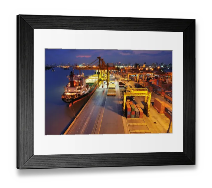 Framed Print : The Port Authority of Thailand Framed Print : The Port Authority of Thailand