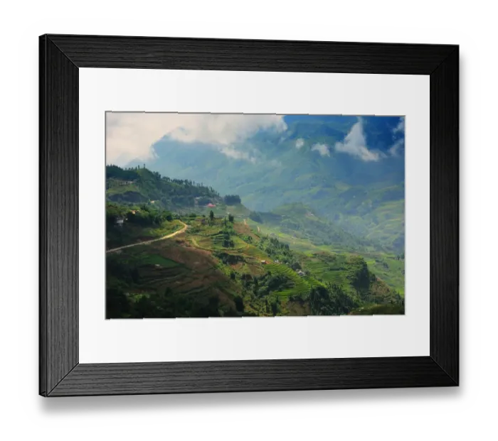 Framed Print : Sapa terraced rice field Framed Print : Sapa terraced rice field
