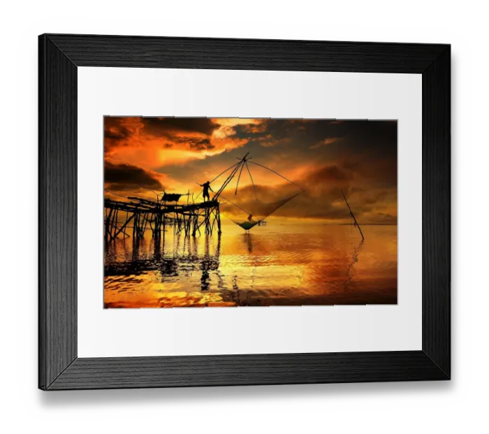 Framed Print : Sunrise over sea