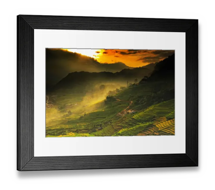 Framed Print : Rice terraces Framed Print : Rice terraces