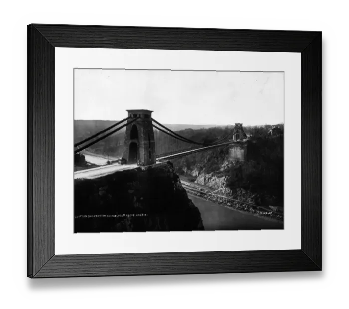 Framed Print : Clifton Bridge circa 1900 Framed Print : Clifton Bridge circa 1900