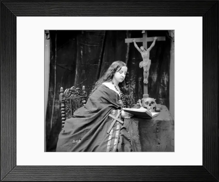 Framed Print : Devout Girl Framed Print : Devout Girl