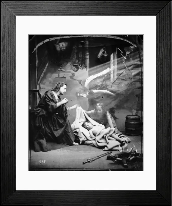 Framed Print : Child And Angels Framed Print : Child And Angels