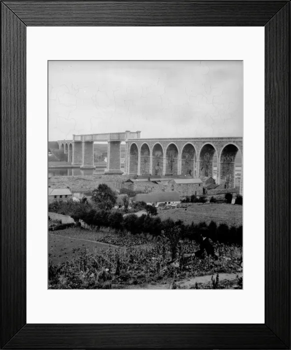 Framed Print : Viaduct. 1858: Drogheda Viaduct, County Meath, Eire Framed Print : Viaduct. 1858: Drogheda Viaduct, County Meath, Eire