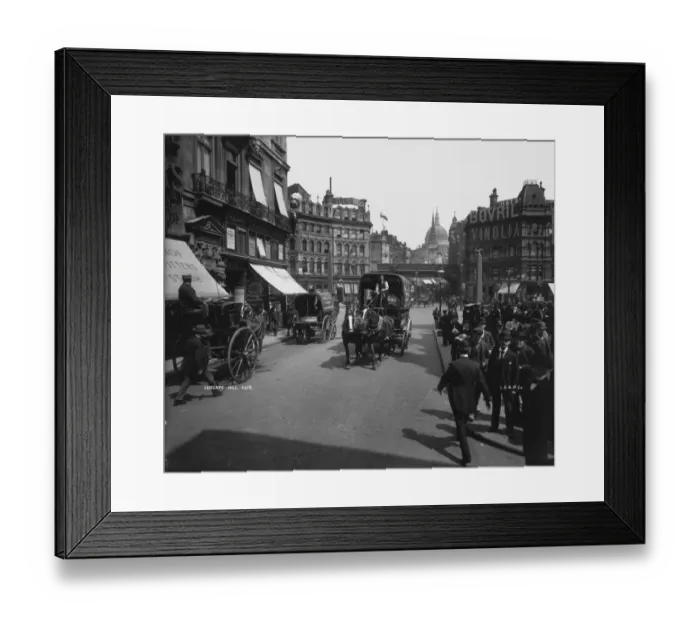 Framed Print : Ludgate Hill Framed Print : Ludgate Hill