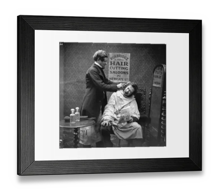 Framed Print : Ruthless Barber