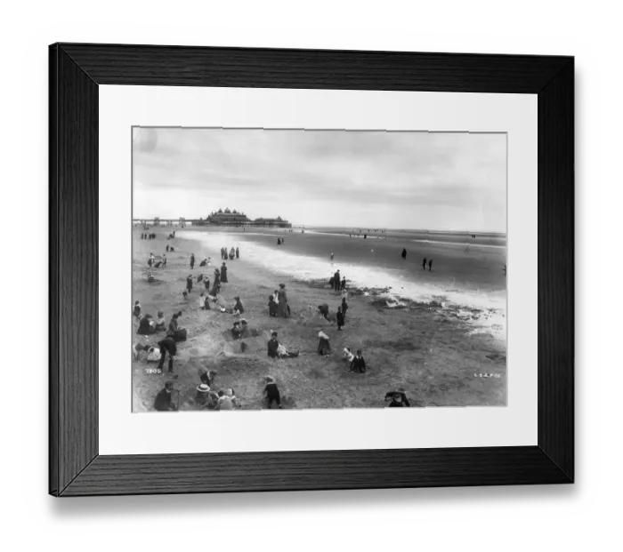 Framed Print : Blackpool Beach 1903 Framed Print : Blackpool Beach 1903