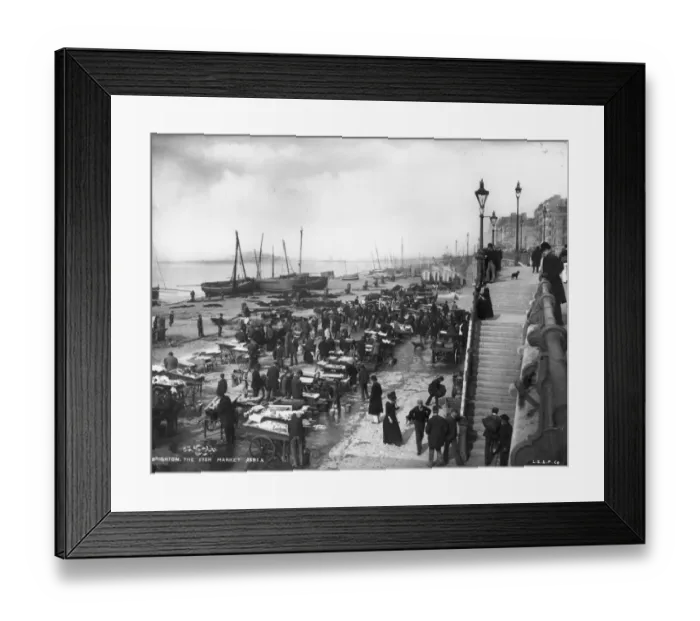 Framed Print : Seaside Fish Market Framed Print : Seaside Fish Market