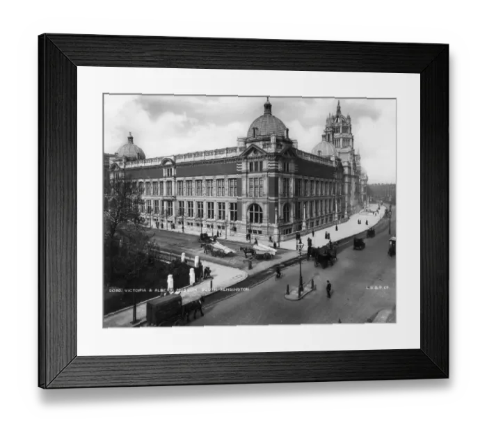 Framed Print : V&A. circa 1909: The Victoria and Albert Museum in South Kensington, London Framed Print : V&A. circa 1909: The Victoria and Albert Museum in South Kensington, London