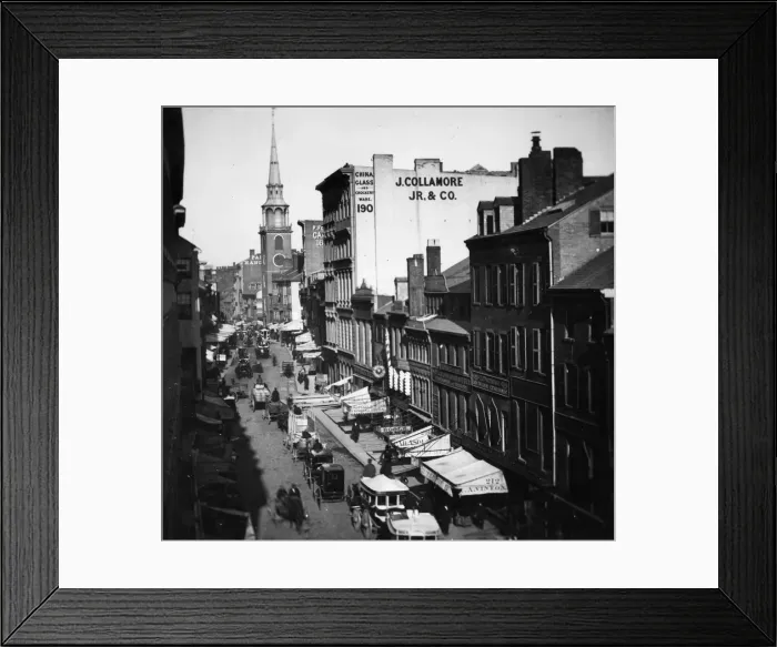 Framed Print : Boston Street