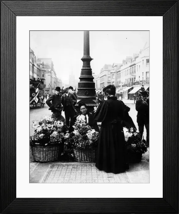Framed Print : Flower Girls