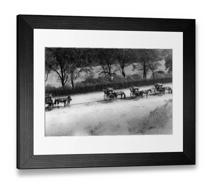 Framed Print : Hackney Carriages Framed Print : Hackney Carriages