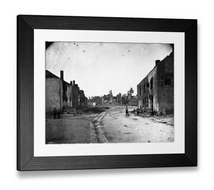 Framed Print : Prussian Destruction Framed Print : Prussian Destruction