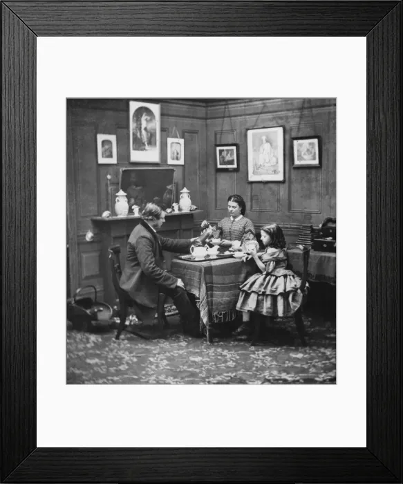 Framed Print : Family Tea