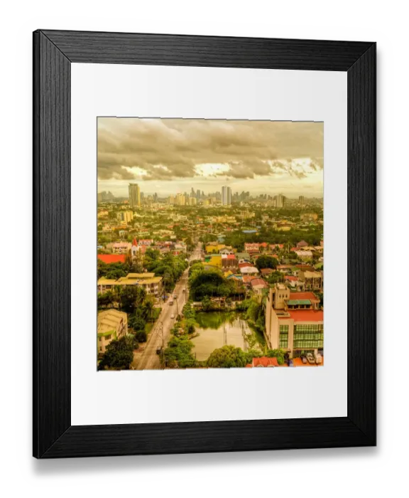 Framed Print : Golden City Timog Framed Print : Golden City Timog