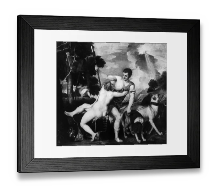 Framed Print : Venus And Adonis Framed Print : Venus And Adonis