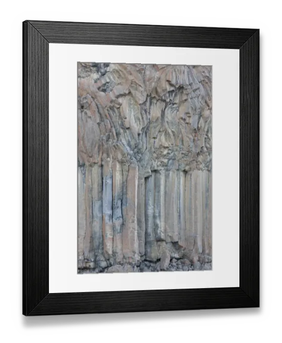 Framed Print : Basalt formations Framed Print : Basalt formations