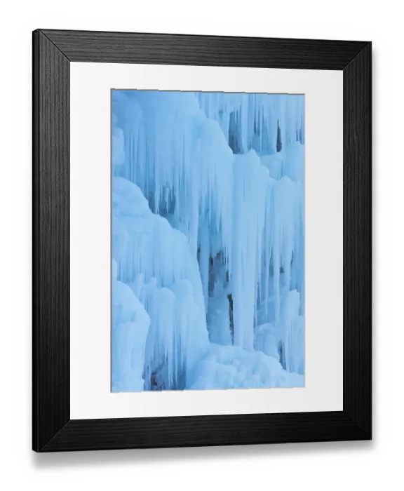 Framed Print : Frozen waterfall Framed Print : Frozen waterfall