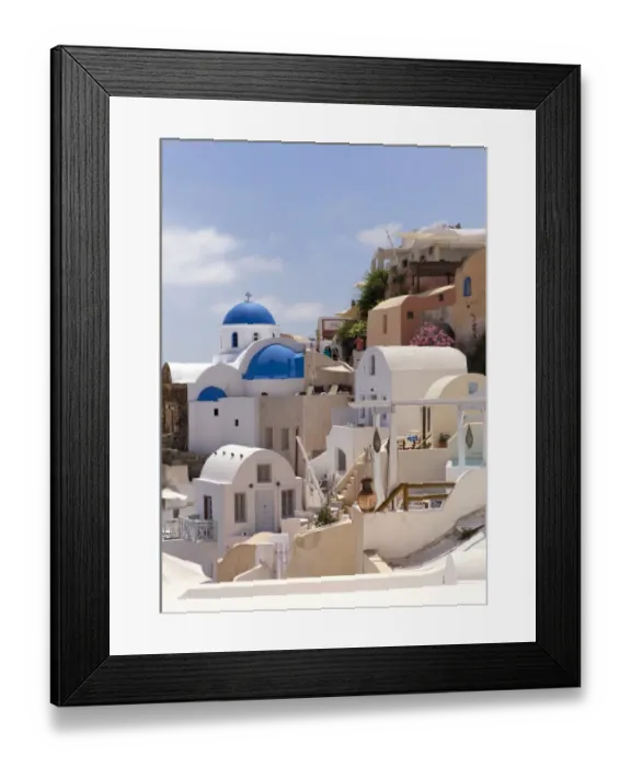 Framed Print : Santorini town Framed Print : Santorini town