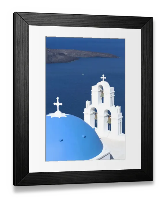 Framed Print : Santorini typical church Framed Print : Santorini typical church