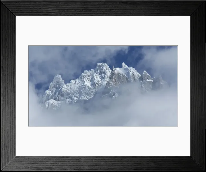 Framed Print : High mountain peaks of Chamonix Framed Print : High mountain peaks of Chamonix
