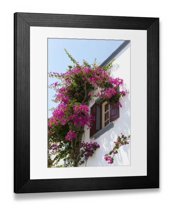 Framed Print : Santorini house