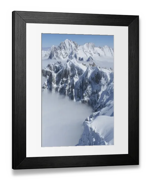 Framed Print : High mountain peaks of Chamonix Framed Print : High mountain peaks of Chamonix