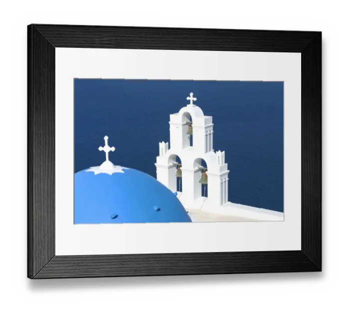 Framed Print : Santorini typical church Framed Print : Santorini typical church
