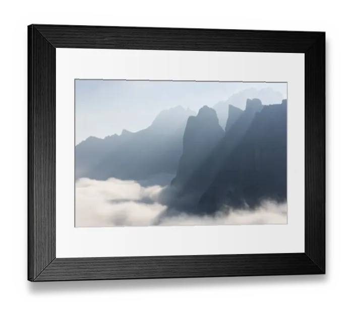 Framed Print : Mountains and sunrays, Dolomites, Italy Framed Print : Mountains and sunrays, Dolomites, Italy