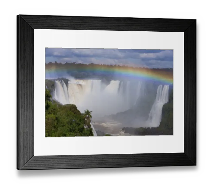 Framed Print : Iguazu falls and rainbow, Argentina Framed Print : Iguazu falls and rainbow, Argentina