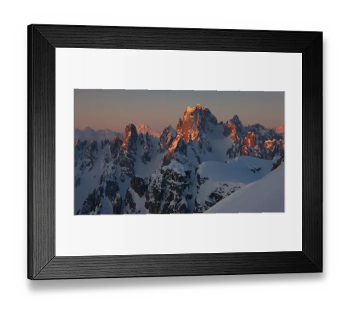 Framed Print : Sunrise on Cadini di Misurina, Dolomites, Italy Framed Print : Sunrise on Cadini di Misurina, Dolomites, Italy