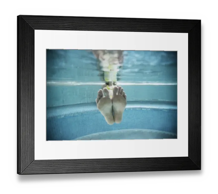Framed Print : Young woman in a spa pool Framed Print : Young woman in a spa pool