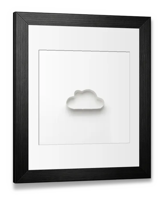 Framed Print : Origami cloud Framed Print : Origami cloud