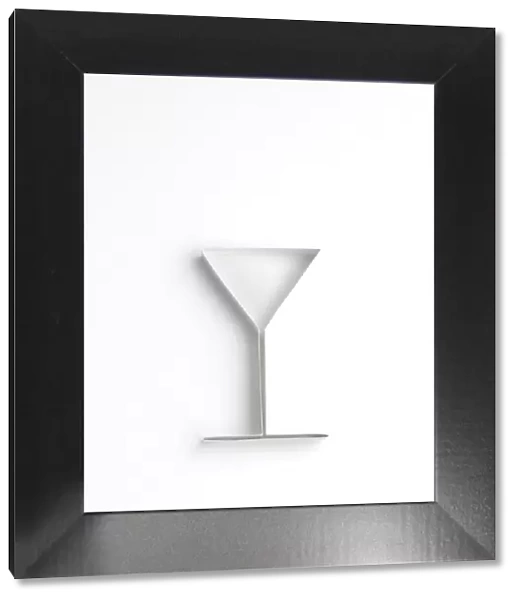 Origami cocktail glass