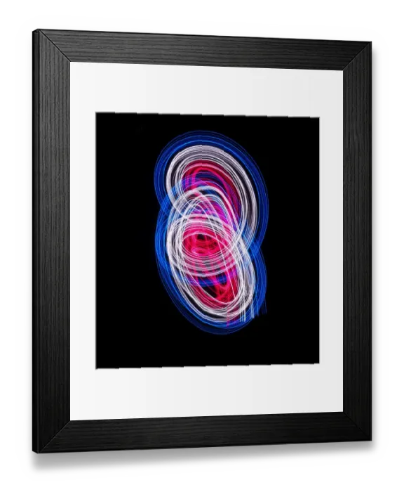 Framed Print : Traces of colored light Framed Print : Traces of colored light