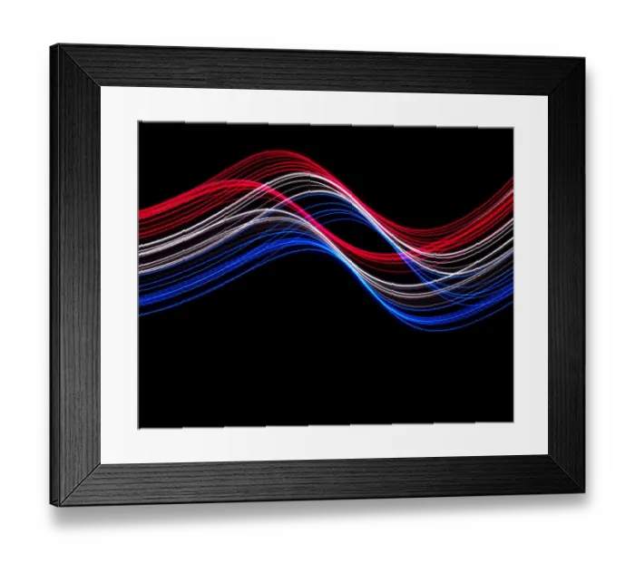 Framed Print : Traces of colored light Framed Print : Traces of colored light