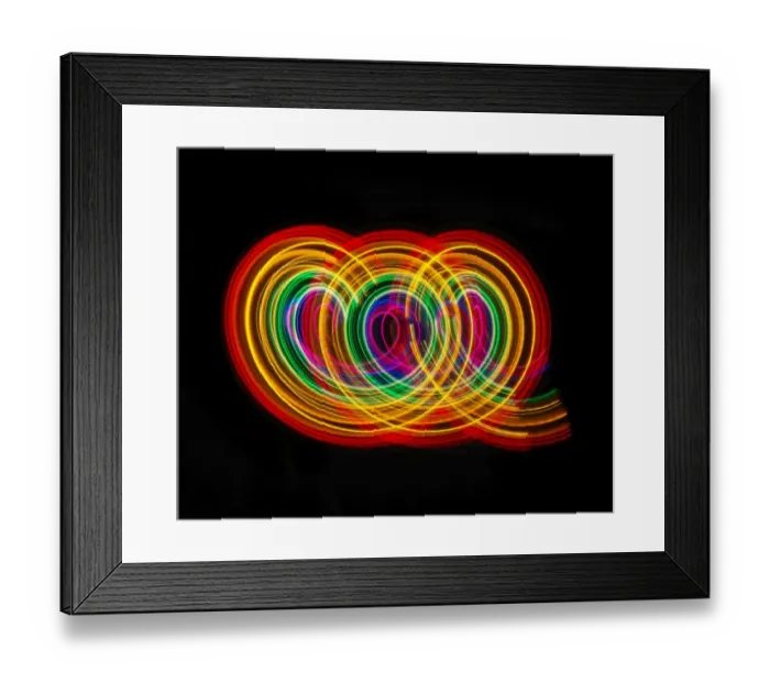 Framed Print : Traces of colored light Framed Print : Traces of colored light