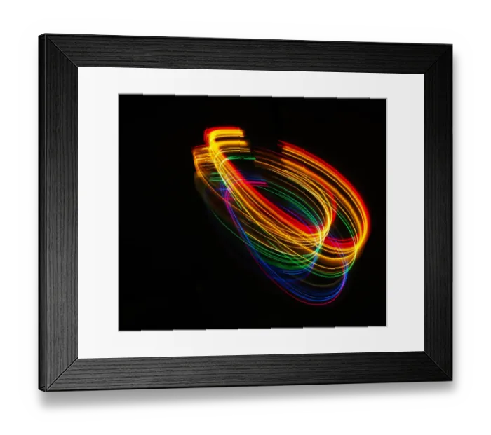 Framed Print : Traces of colored light Framed Print : Traces of colored light